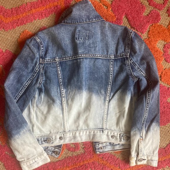 POLO Ralph Lauren Size 6x Dip Dye/Ombre Denim Jacket - Picture 2 of 2
